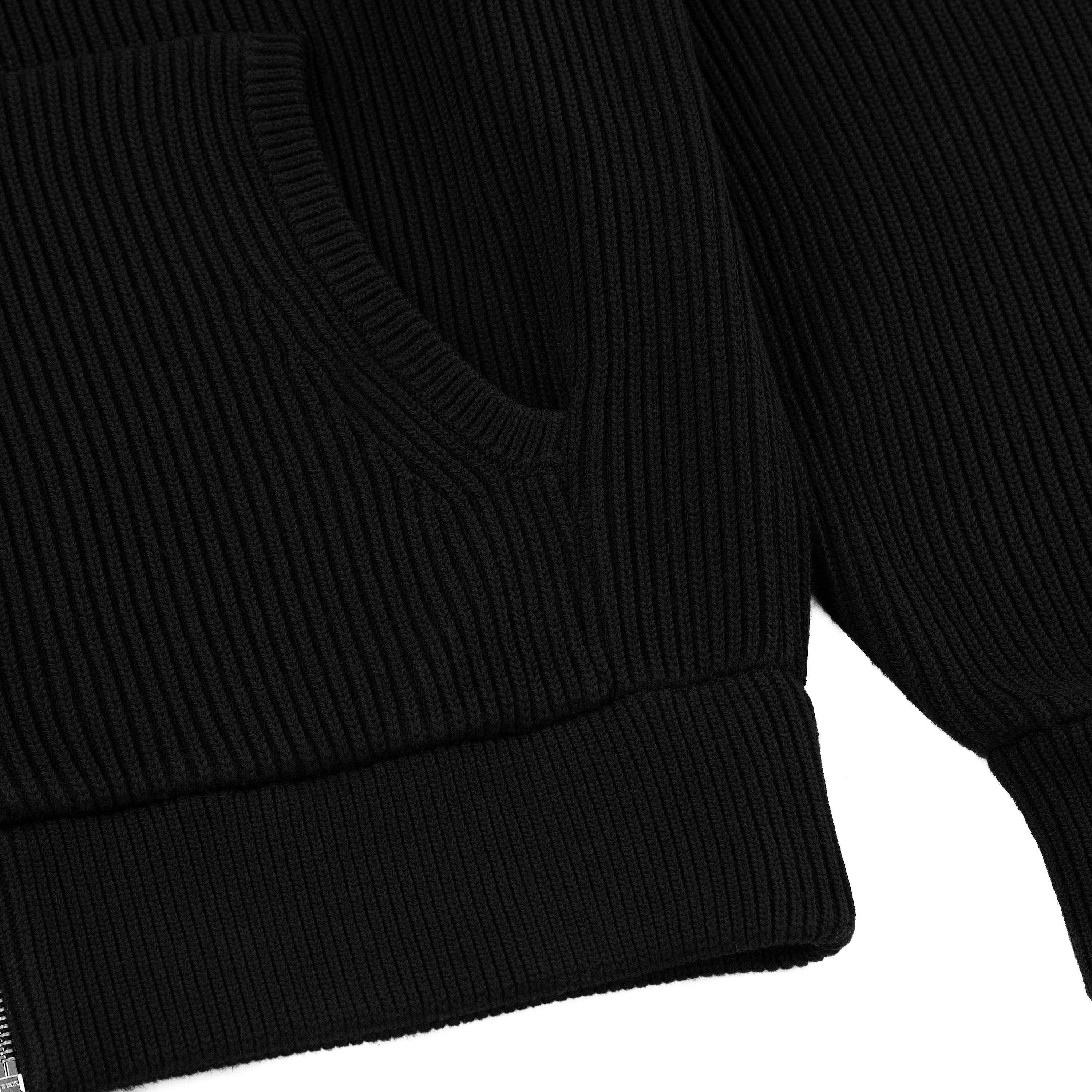 "yasmin v3" Zip Up knit black
