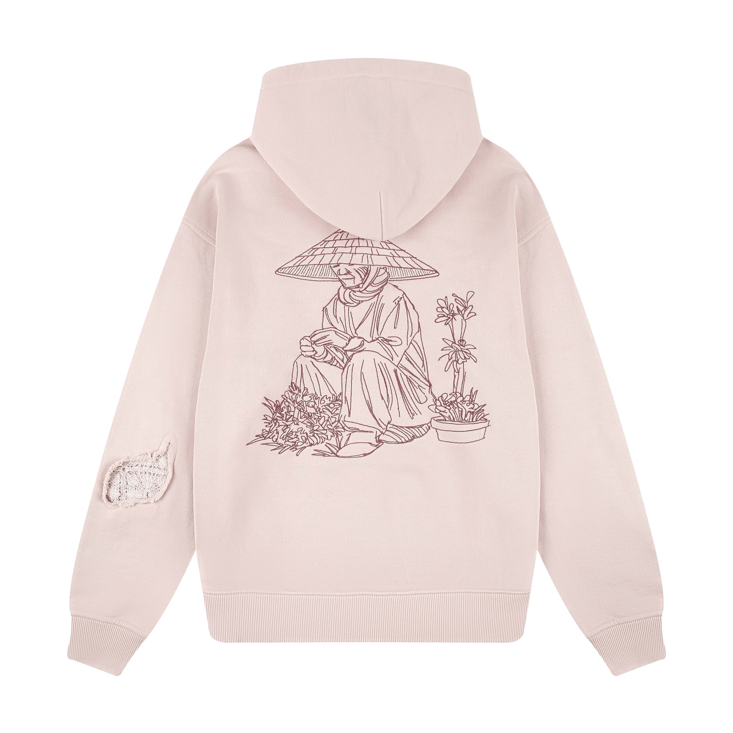 "lotus" Zip Up pink