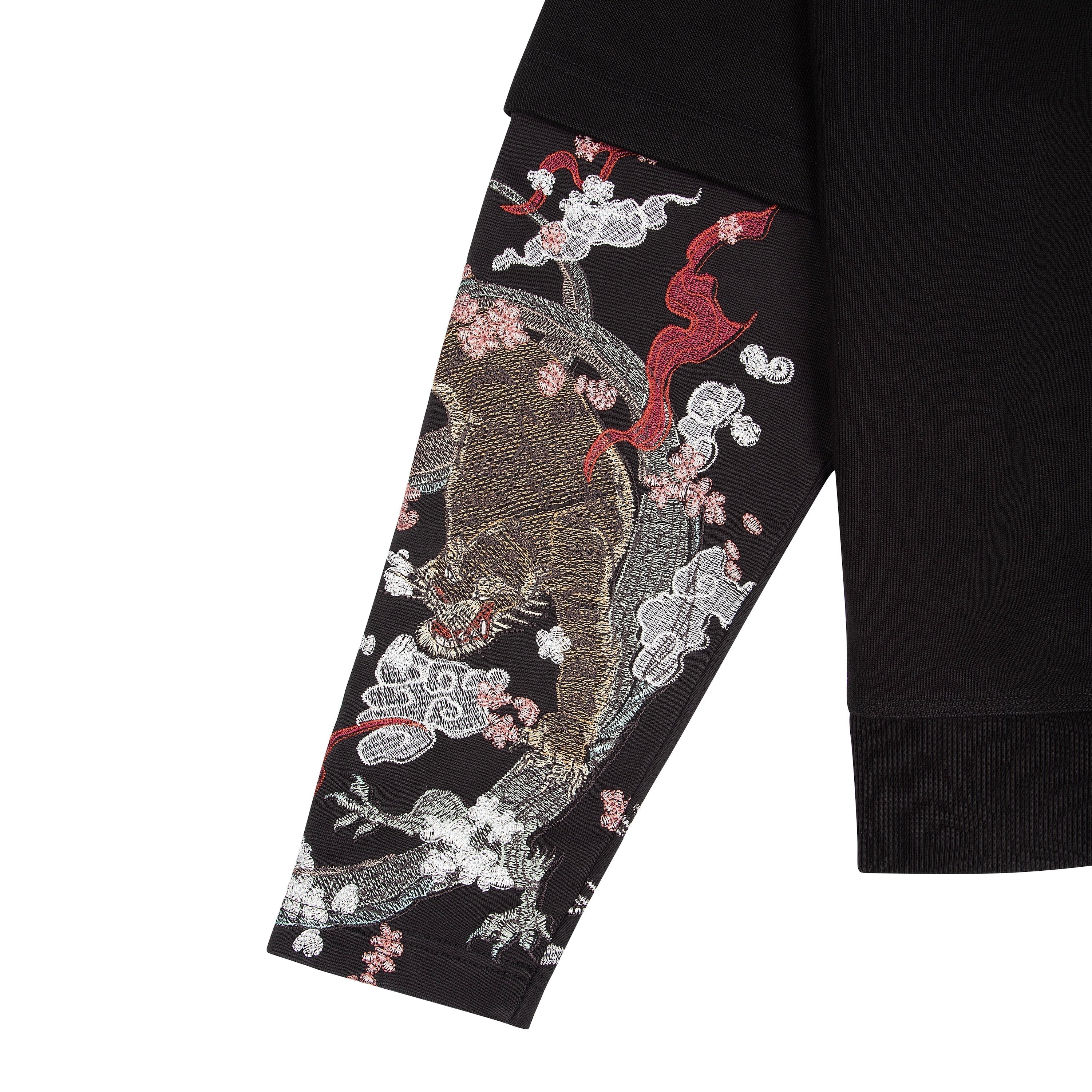 "yakuza" double sleeve Hoodie