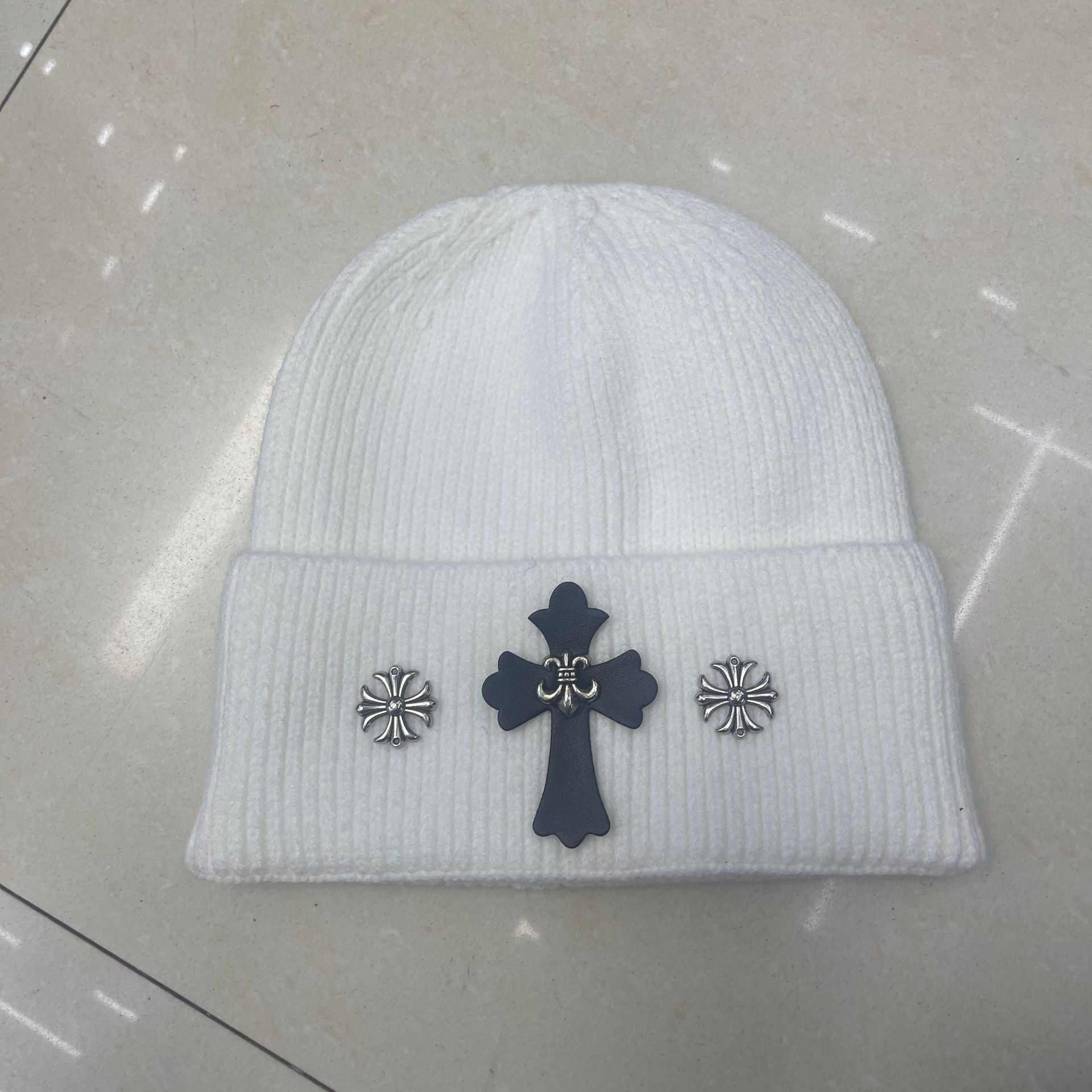 Chrome Heart Beanie Knitted Hat Autumn/Winter Male Female