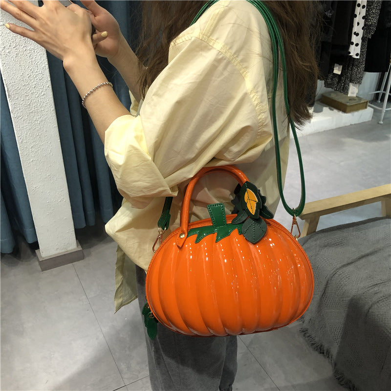 Chrome Heart Leather Bag Pumpkin Bag Styling